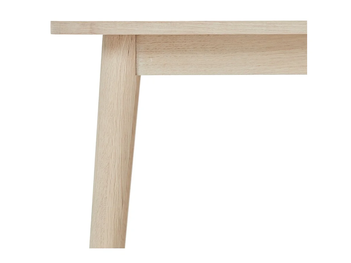 Table basse Nyborg - Carrée - Chêne massif et - huile blanche