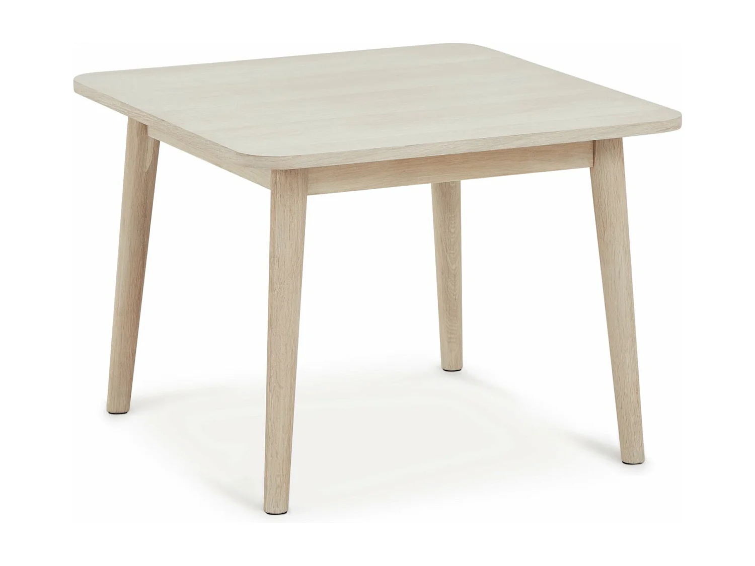 Quadratischer Couchtisch Nyborg - Eichenholz & MDF - Weißöl