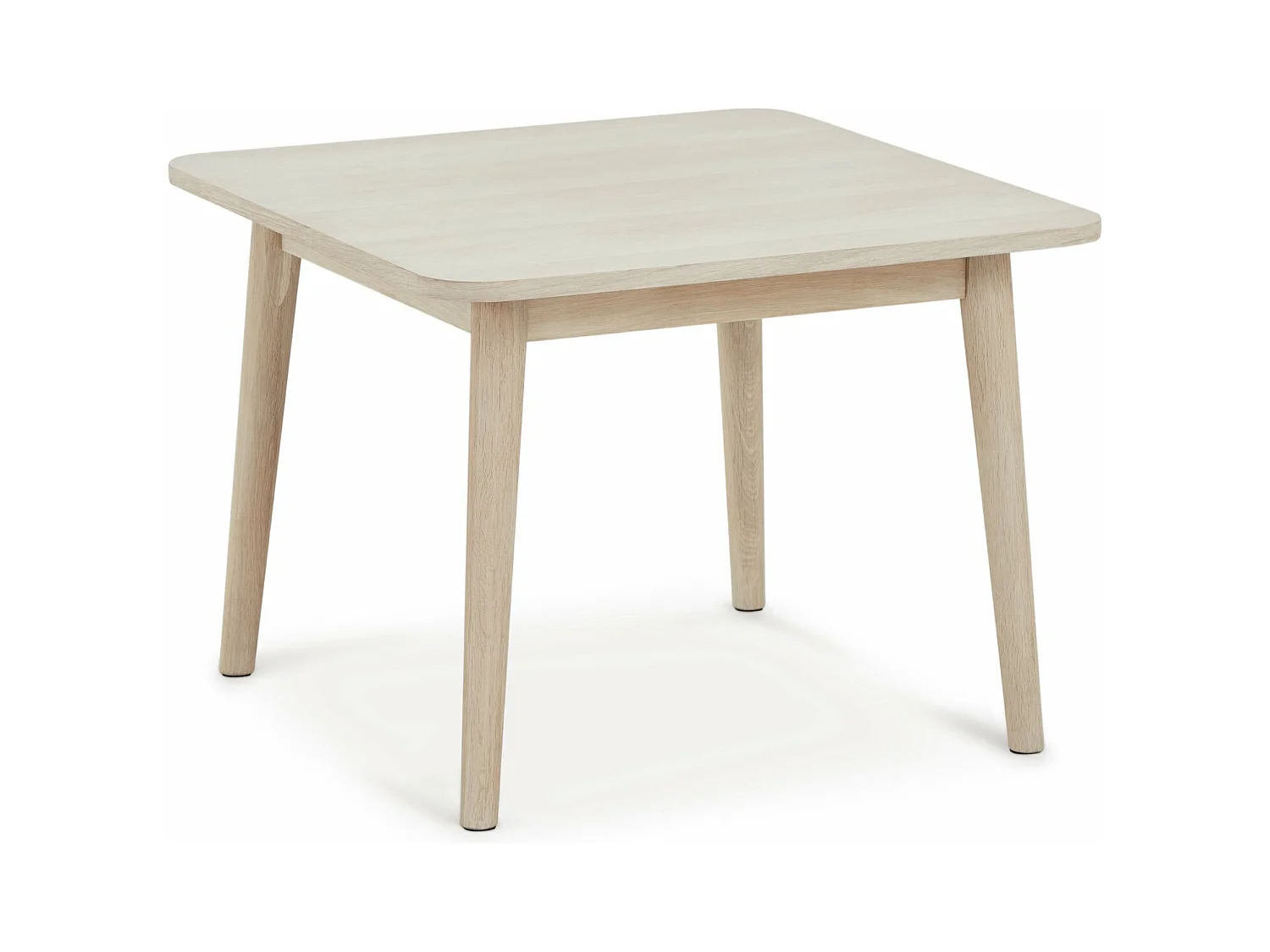 Table basse Nyborg - Carrée - Chêne massif et - huile blanche
