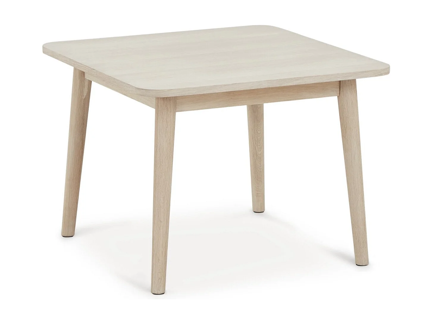 Table basse Nyborg - Carrée - Chêne massif et - huile blanche