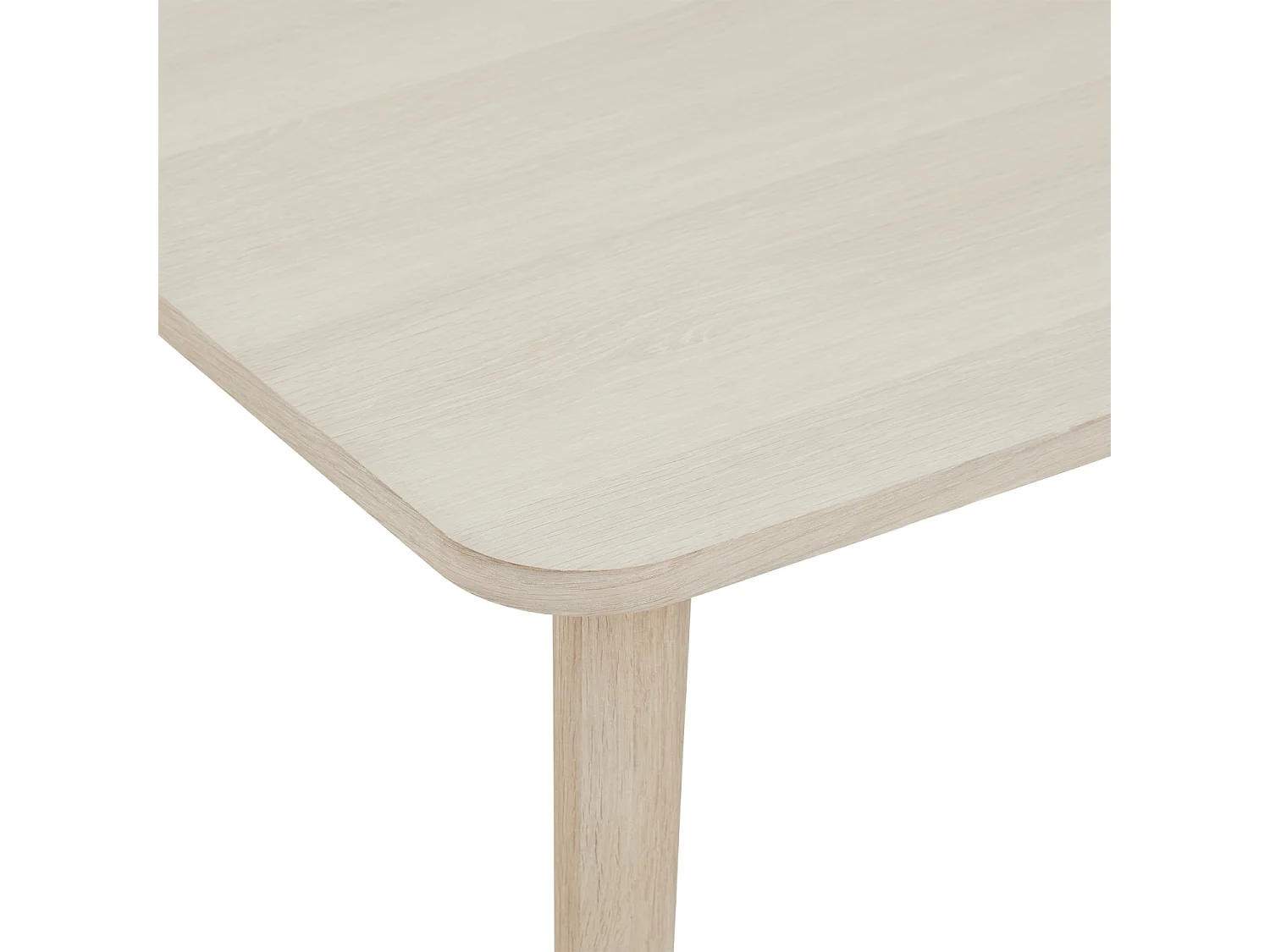 Table basse Nyborg - Carrée - Chêne massif et - huile blanche