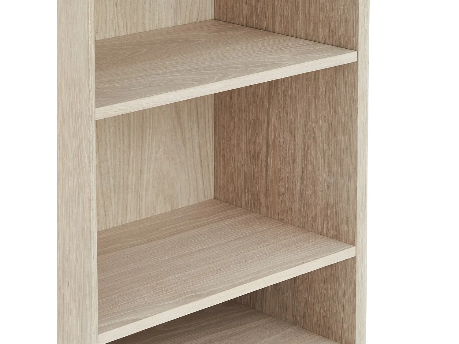 Bücherregal Porto - 2 Schubladen & 4 Fächer - Eichenholz & MDF - Weißöl