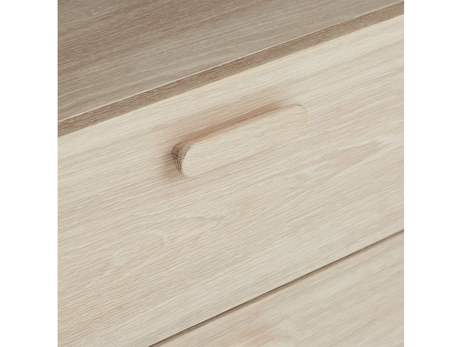 Bücherregal Porto - 2 Schubladen & 4 Fächer - Eichenholz & MDF - Weißöl