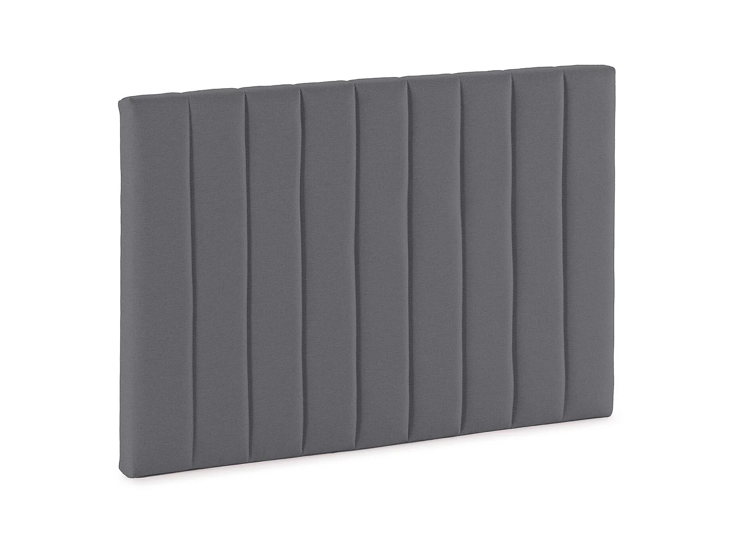 Tête de lit tapissée Eris 90x60 cm Gris foncé