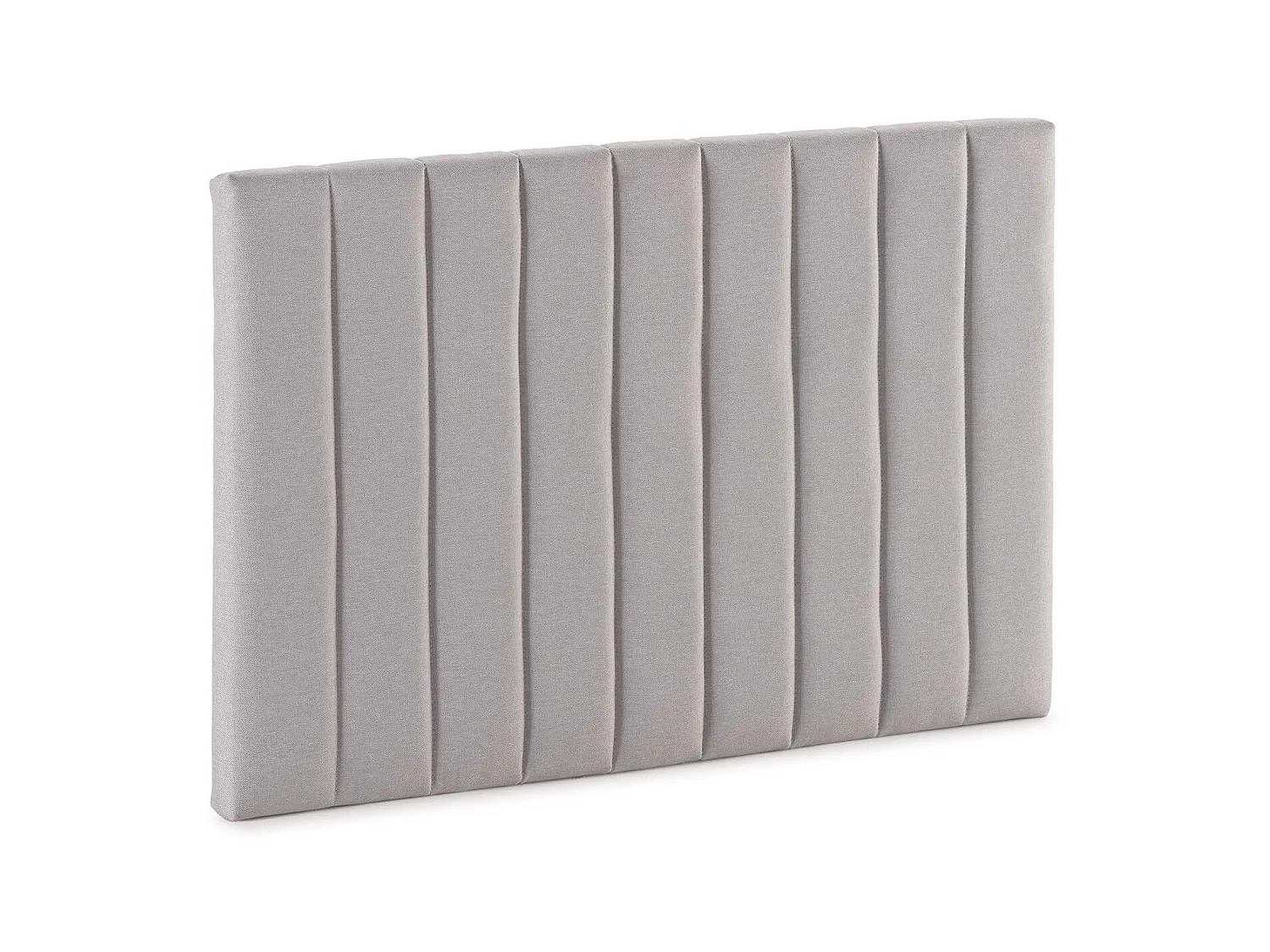 Tête de lit tapissée Eris 90x60 cm Gris clair