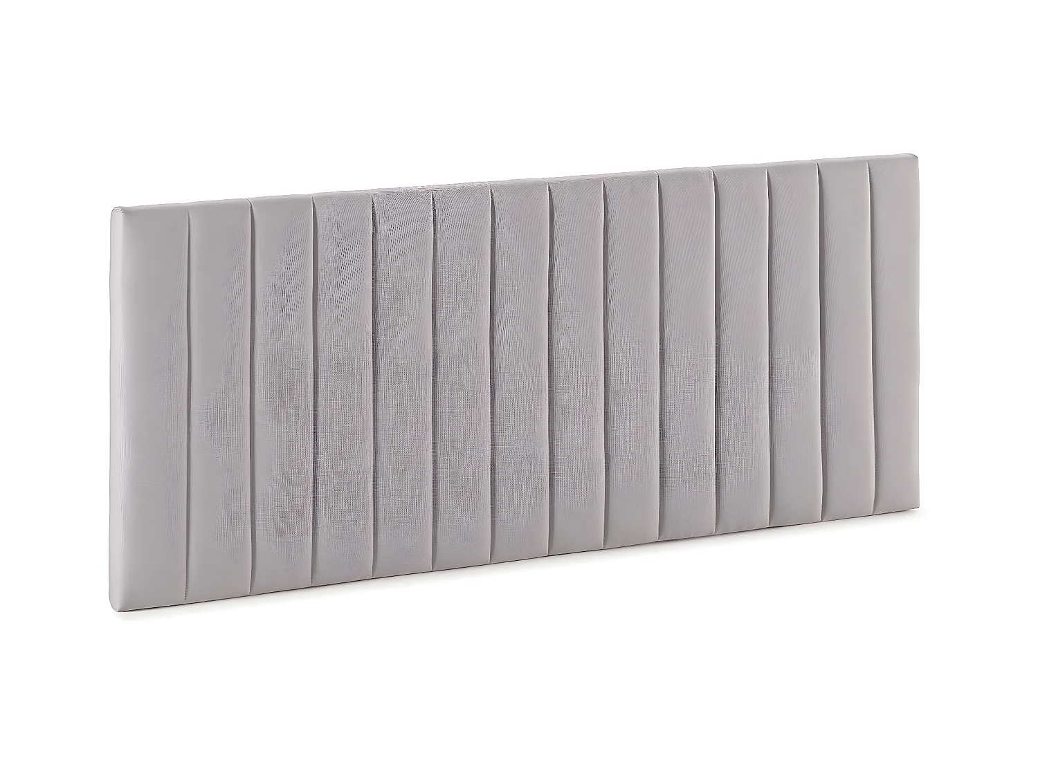 Tête de lit tapissée Eris 140x60 cm Gris clair