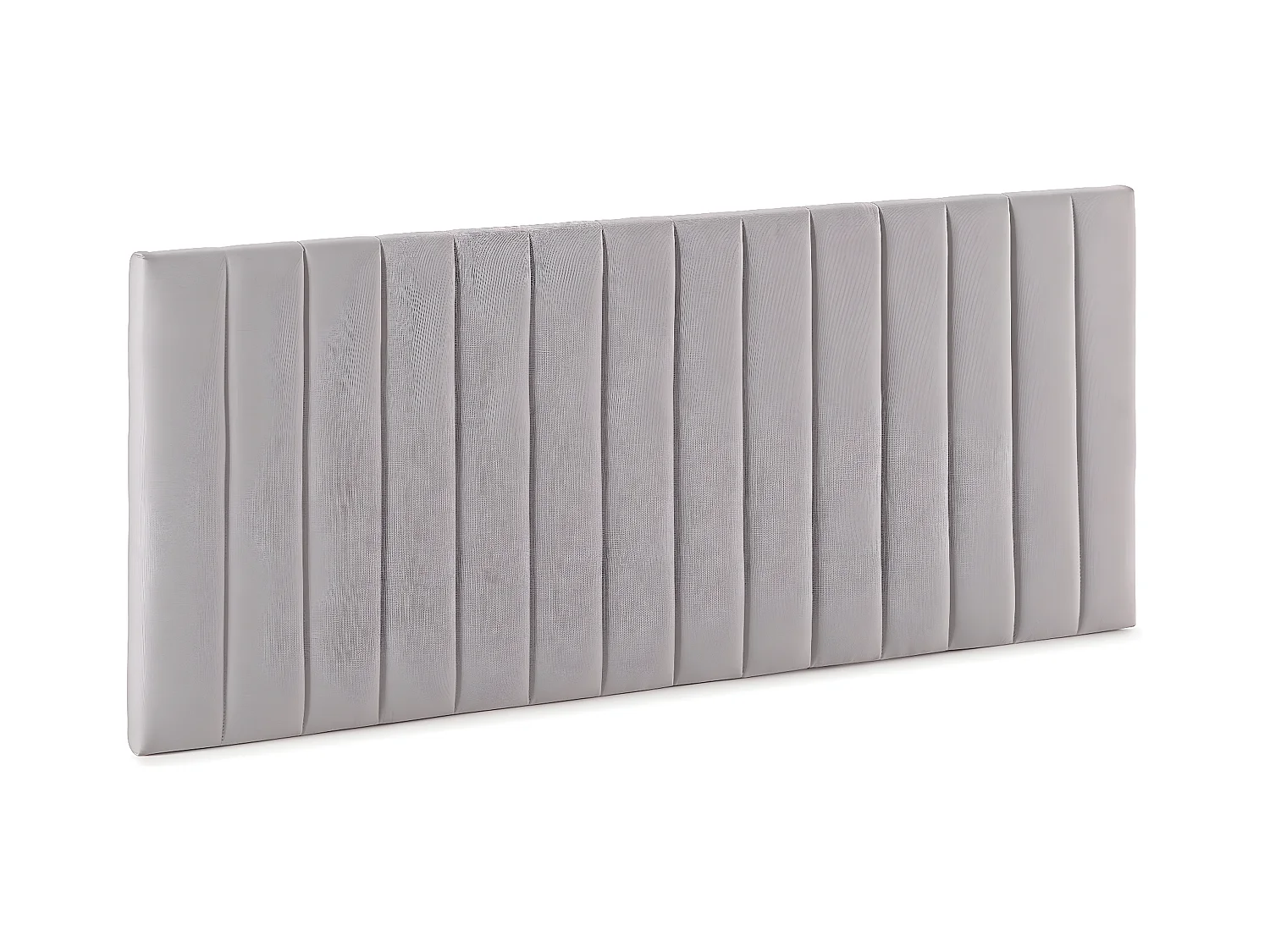 Tête de lit tapissée Eris 160x60 cm Gris clair