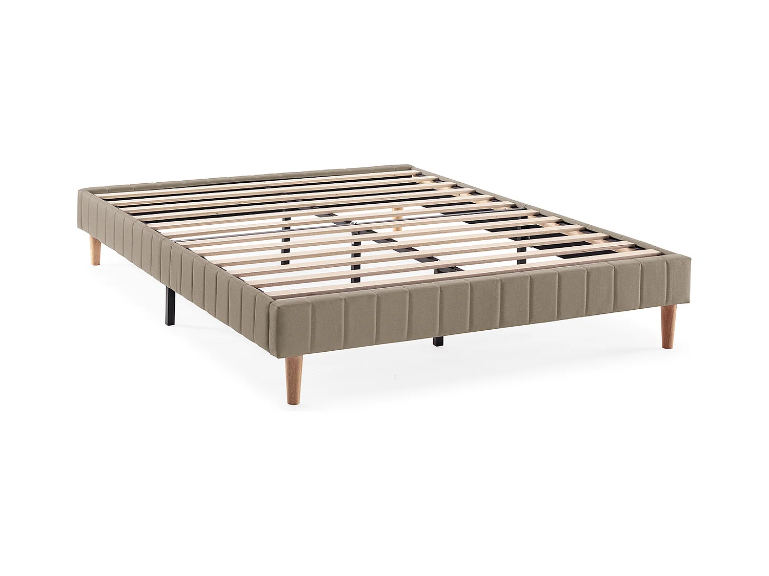 Base rembourrée Eris 140x190 cm Beige