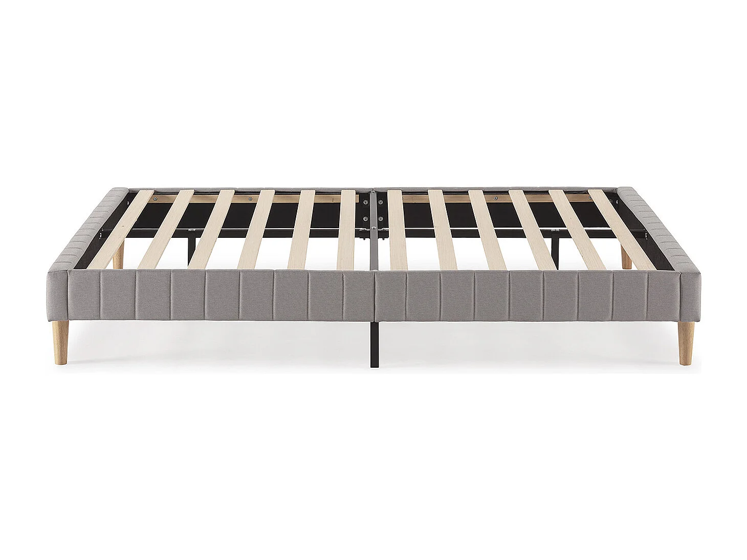 Base estofada Eris 150x190 cm cinza claro