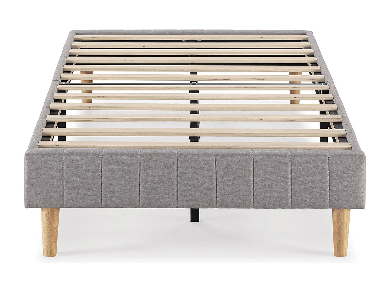 Base imbottita Eris 90x190 cm Grigio chiaro