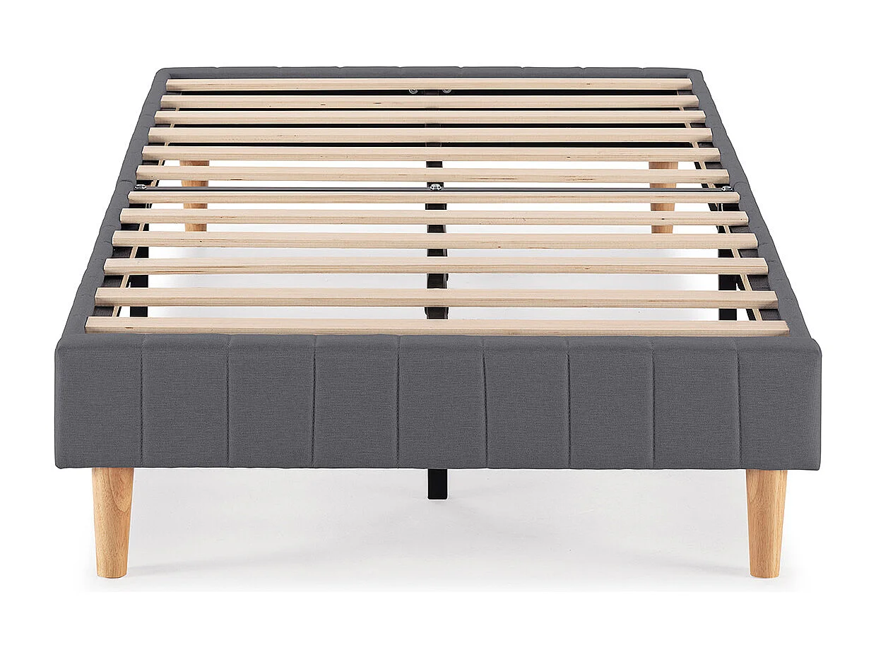 Base rembourrée Eris 90x190 cm Gris foncé