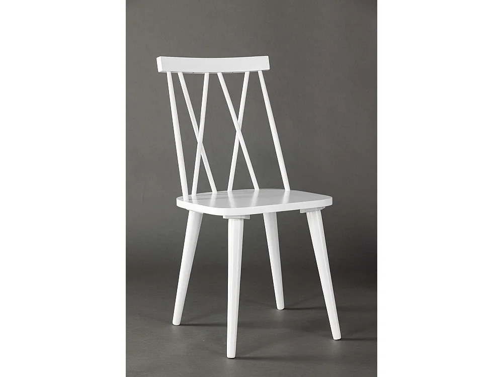 Mariette chaise de salle à manger bois blanc