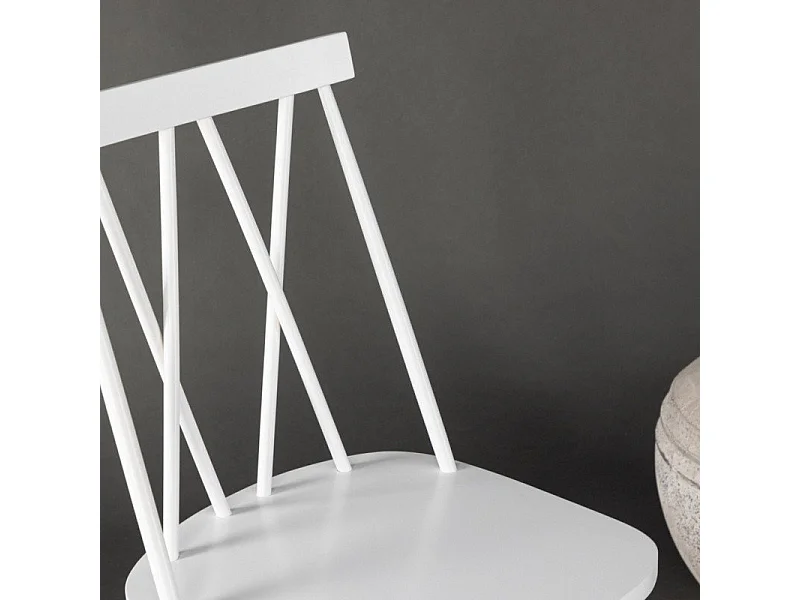 Mariette chaise de salle à manger bois blanc
