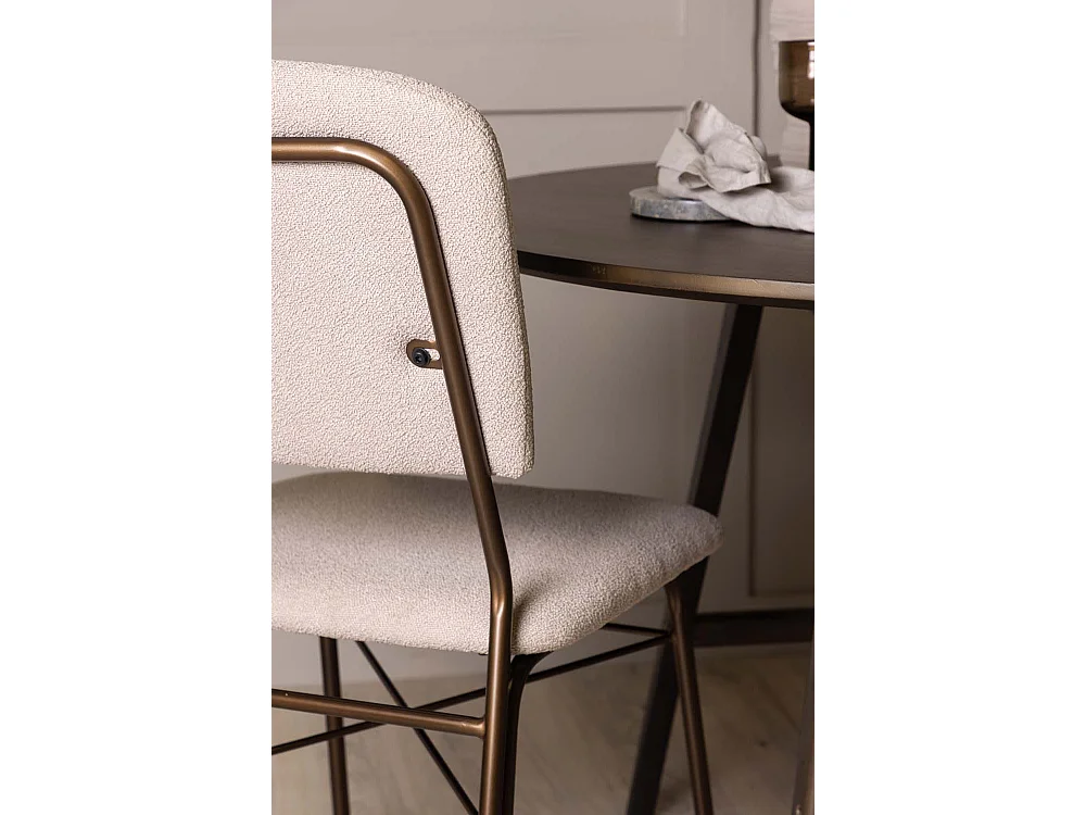 Seda Esszimmerstuhl beige, braun.