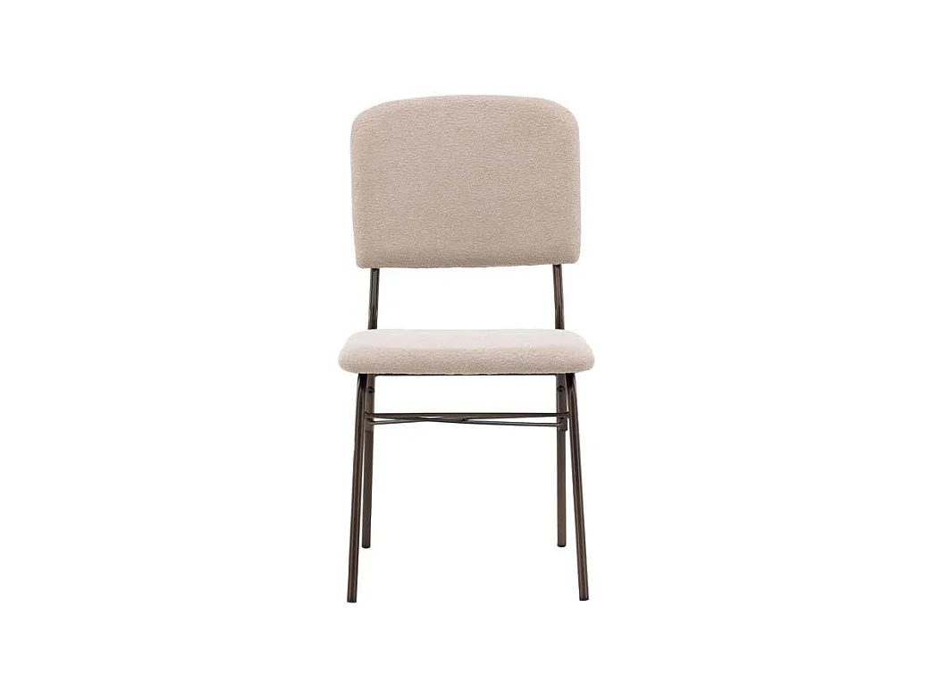 Seda chaise de salle à manger beige, marron