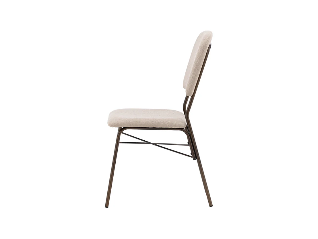Seda eetkamerstoel beige, bruin.