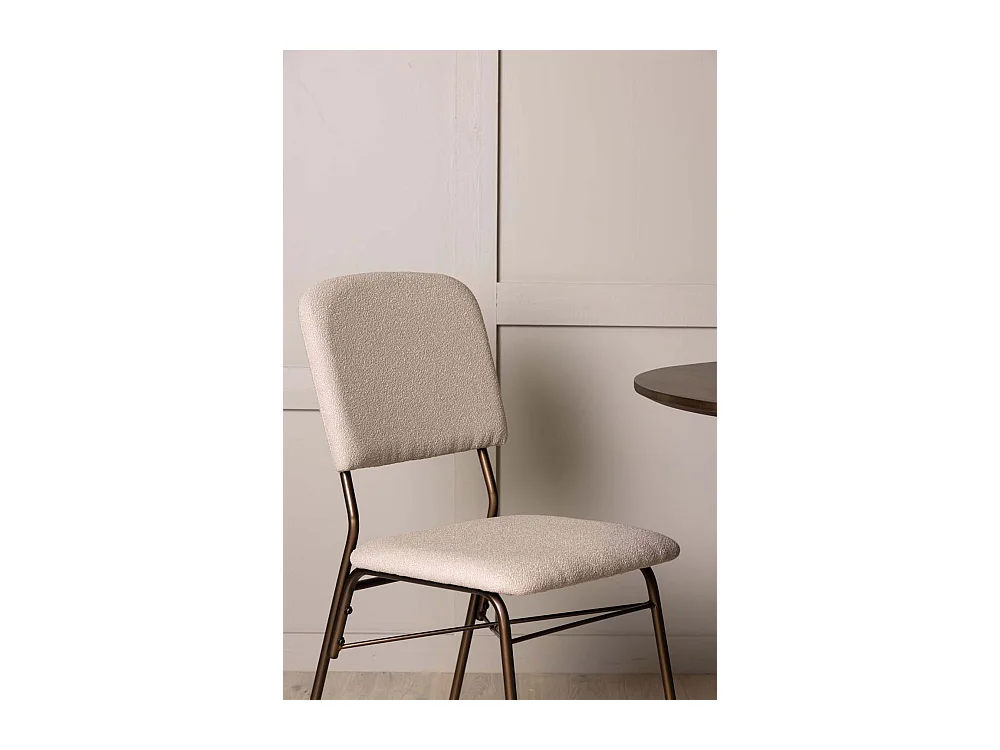 Seda eetkamerstoel beige, bruin.