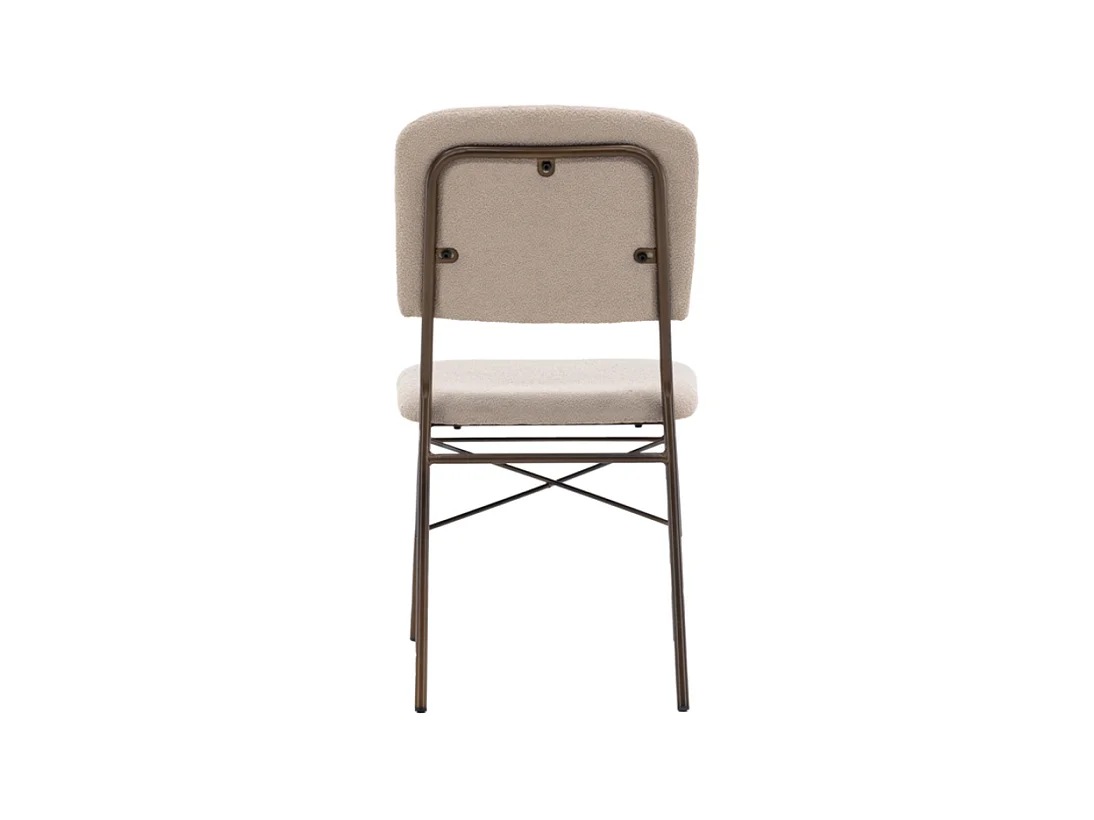 Seda eetkamerstoel beige, bruin.
