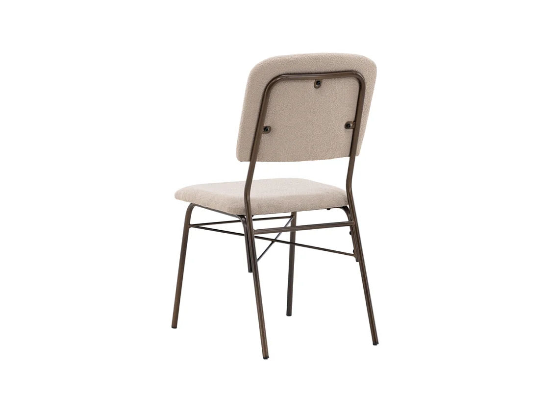 Seda eetkamerstoel beige, bruin.