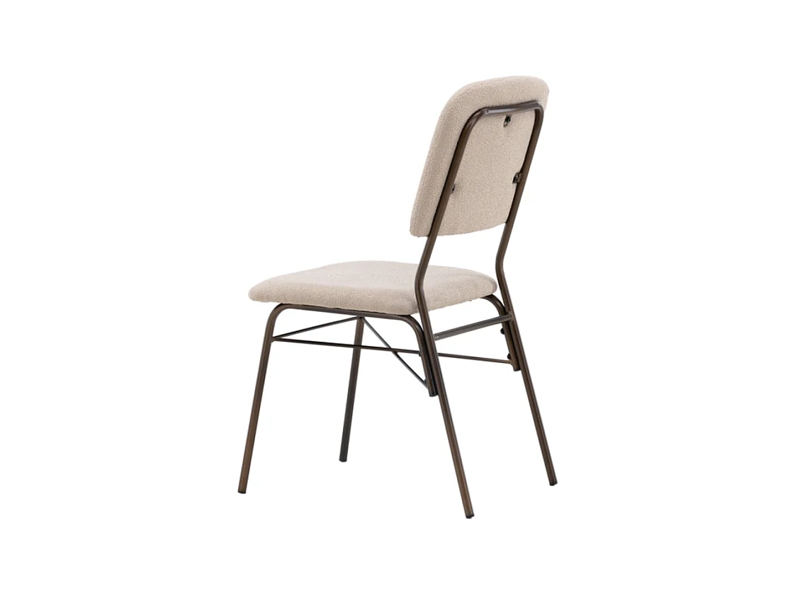 Seda eetkamerstoel beige, bruin.
