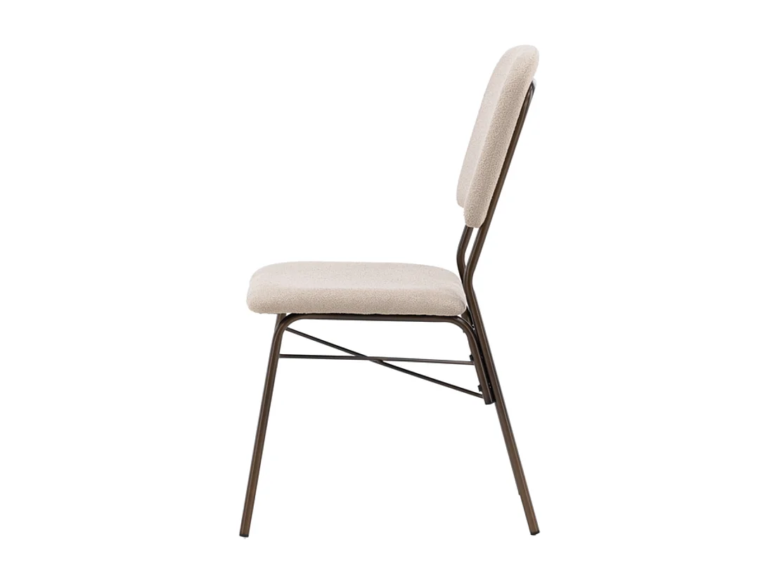 Seda chaise de salle à manger beige, marron