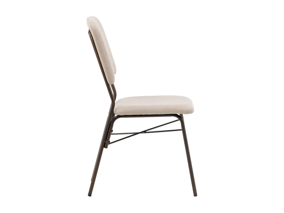 Seda eetkamerstoel beige, bruin.