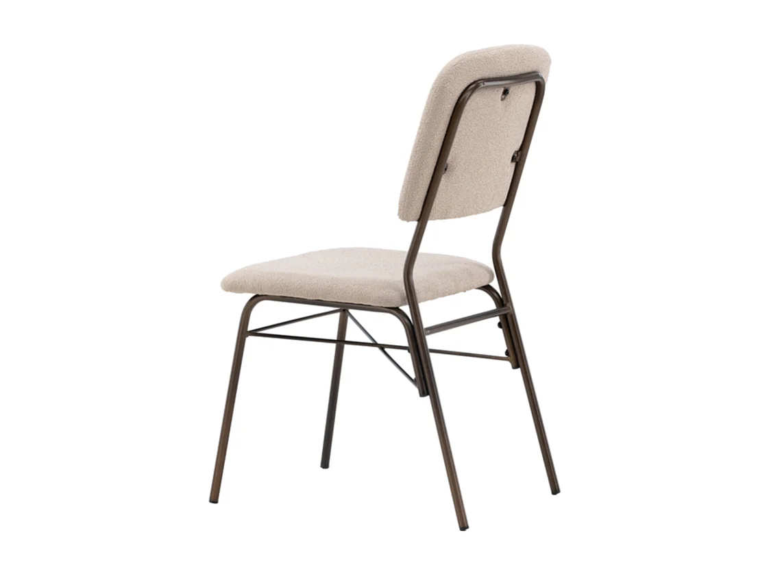 Seda eetkamerstoel beige, bruin.