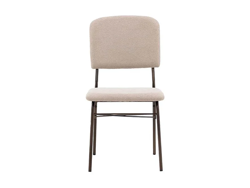 Seda chaise de salle à manger beige, marron