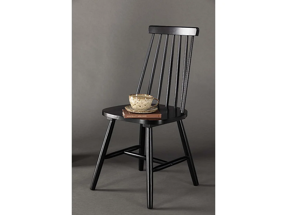 Lönneberga chaise de salle à manger bois noir