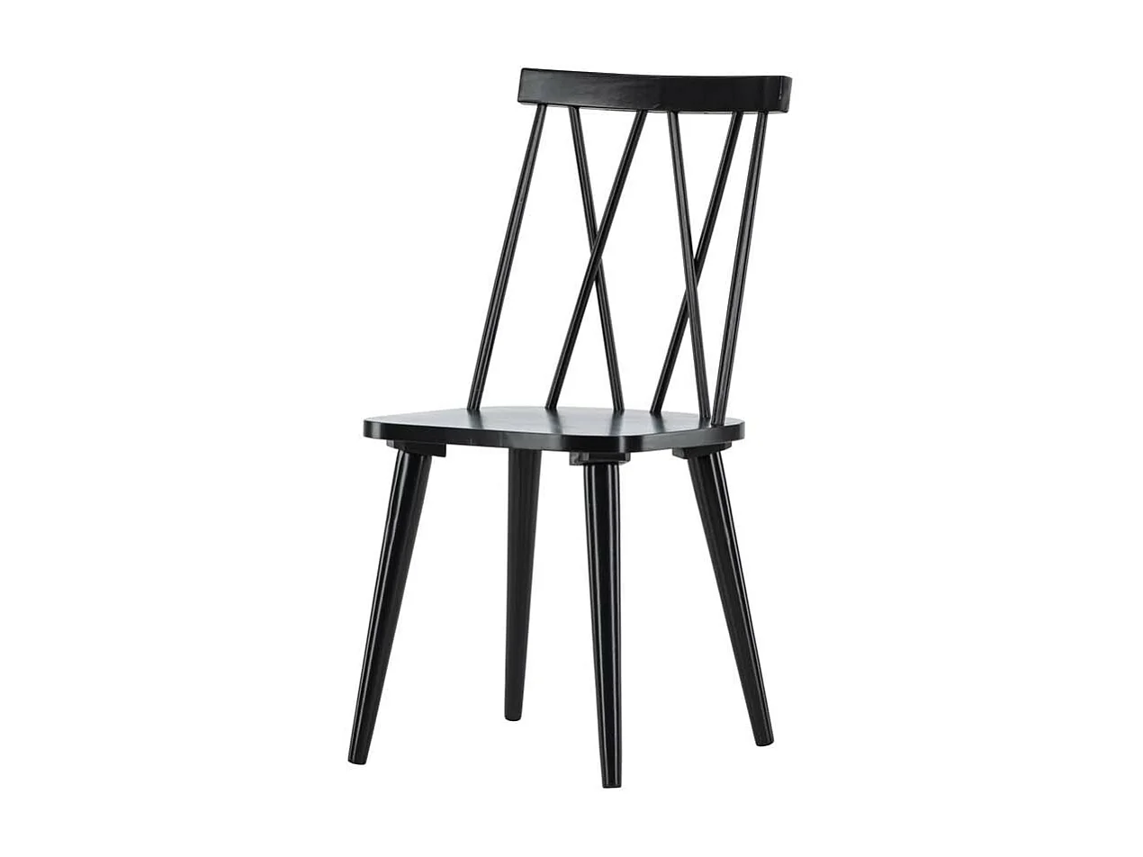 Mariette chaise de salle à manger bois noir