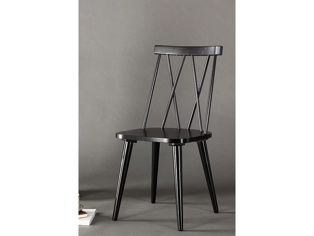 Mariette chaise de salle à manger bois noir