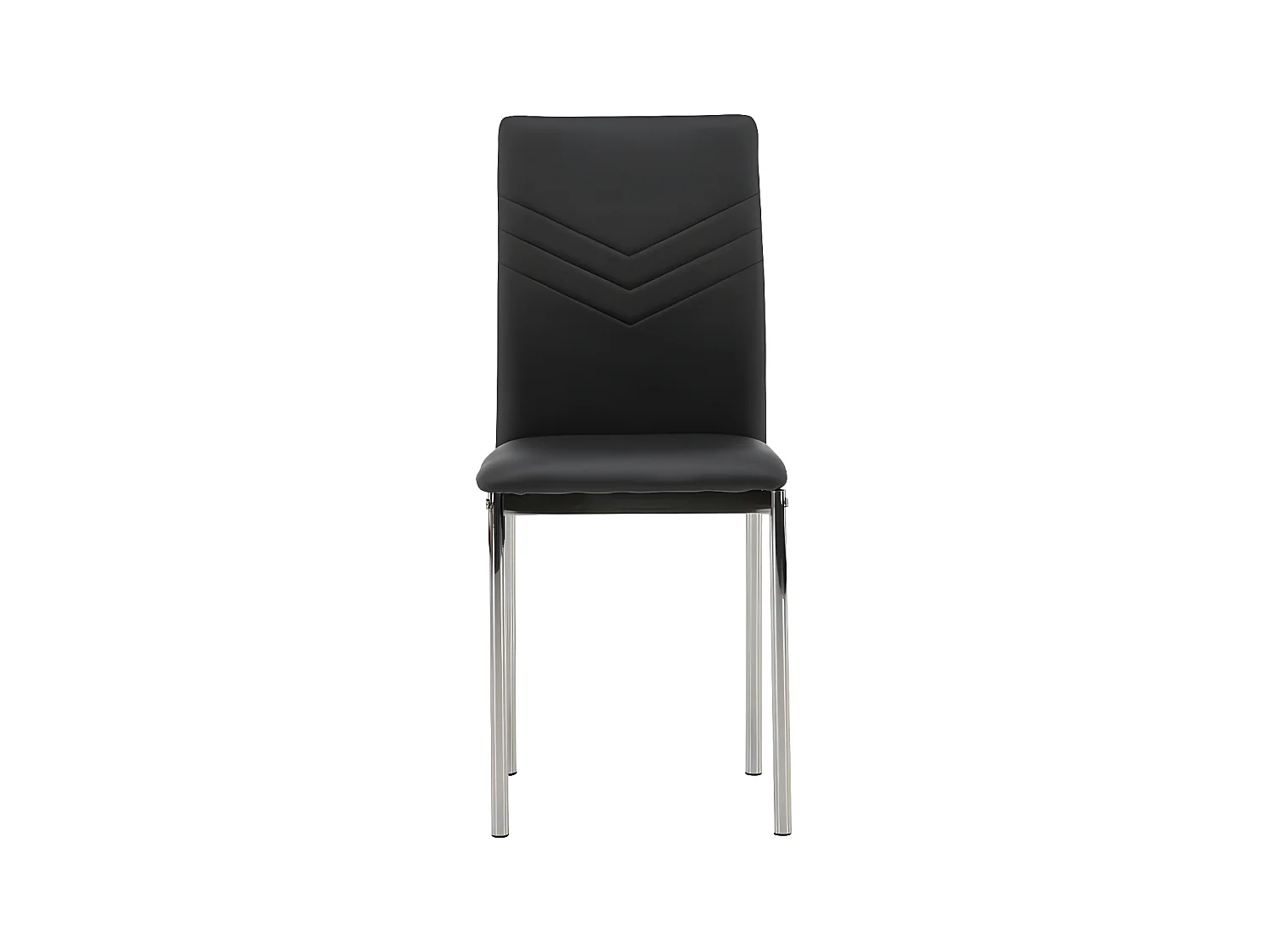 Lily chaise de salle à manger Simili cuir PU noir