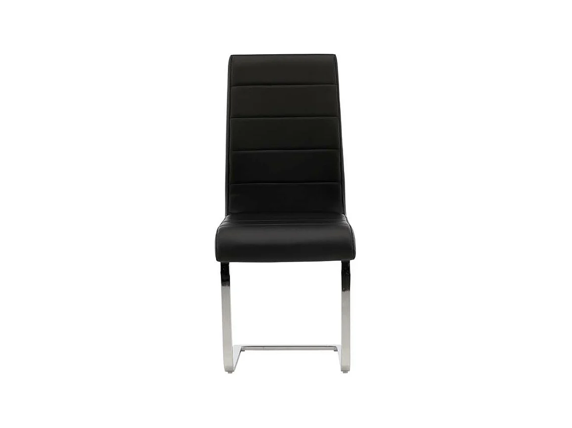 Tempo chaise de salle à manger Simili cuir PU noir