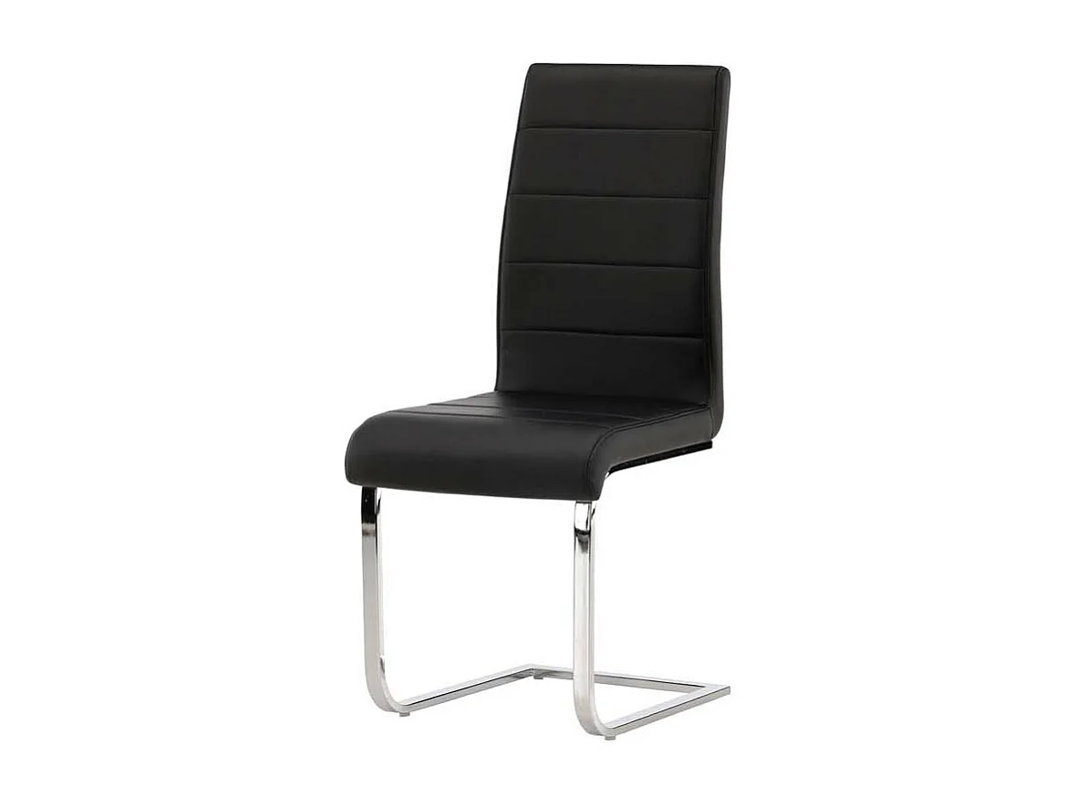 Tempo chaise de salle à manger Simili cuir PU noir