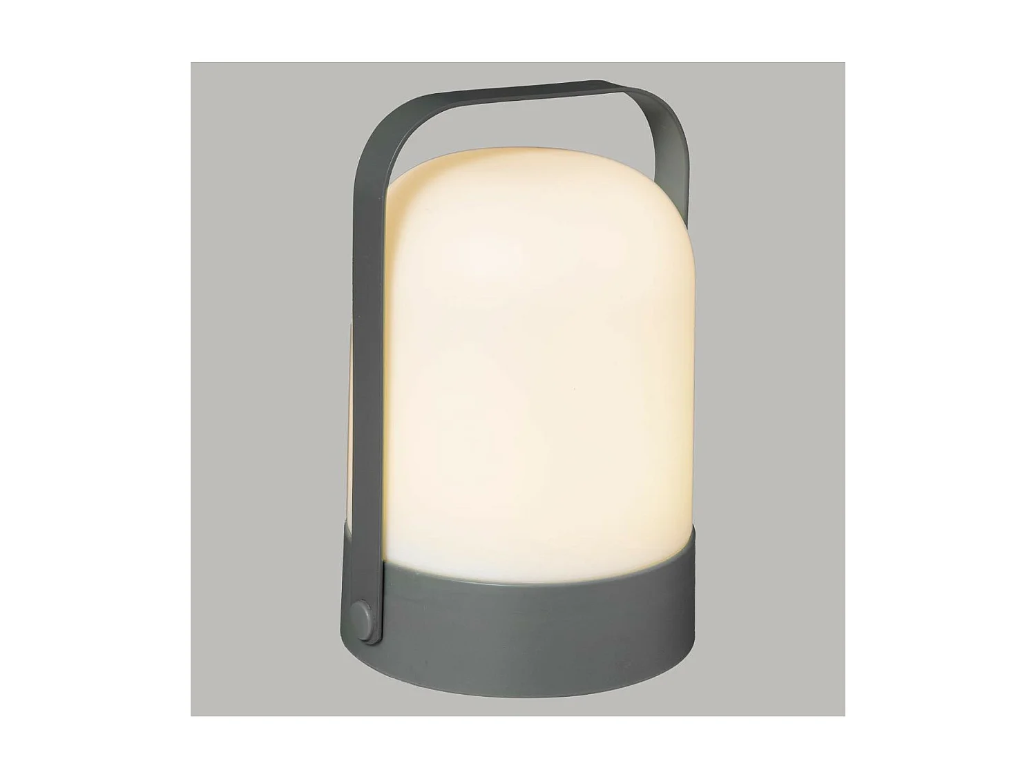 Lampe d'extérieur portative  en métal Gris D 14 x H 22 cm