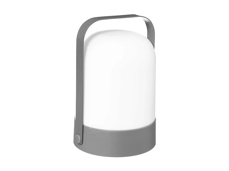 Lampe d'extérieur portative  en métal Gris D 14 x H 22 cm