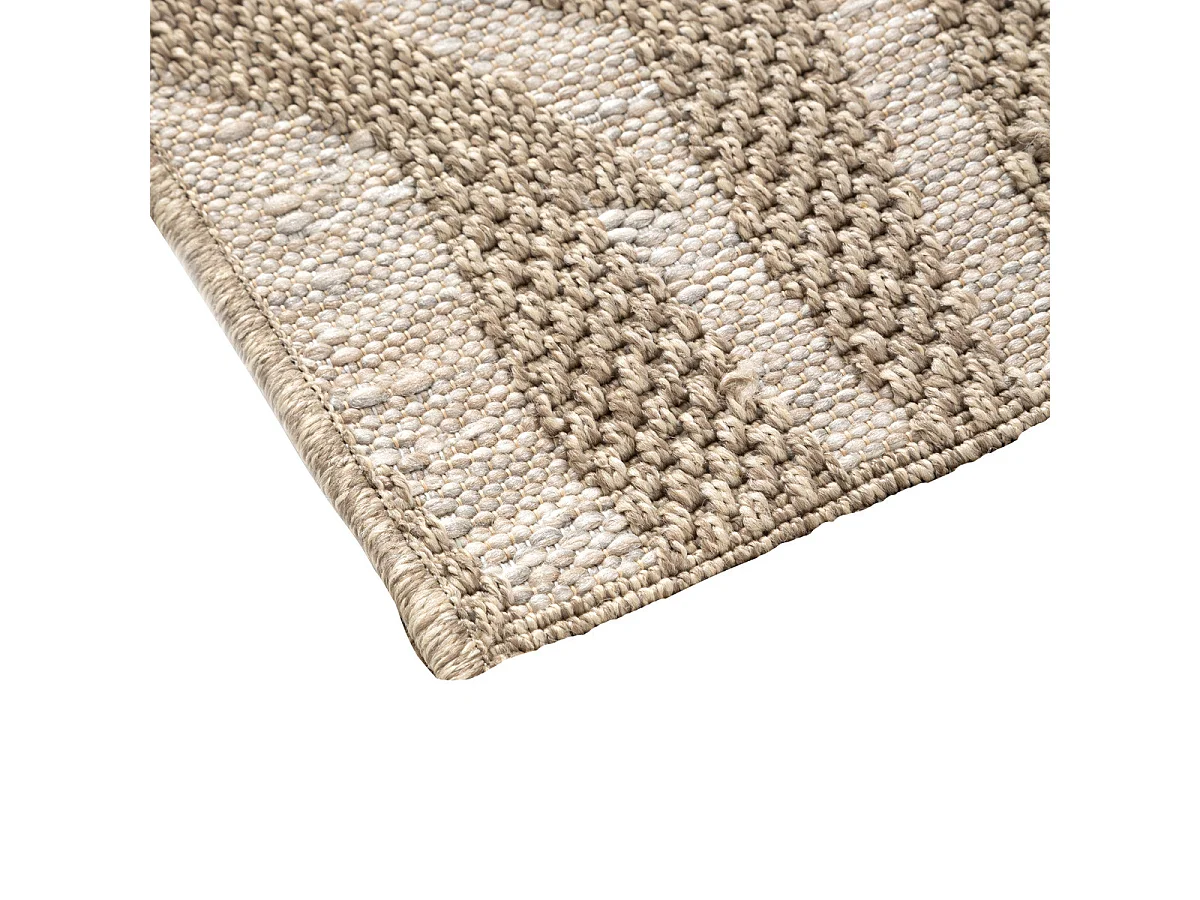 Tapis décoratif Beige Lin pour extérieur ou intérieur 120 x 170 cm