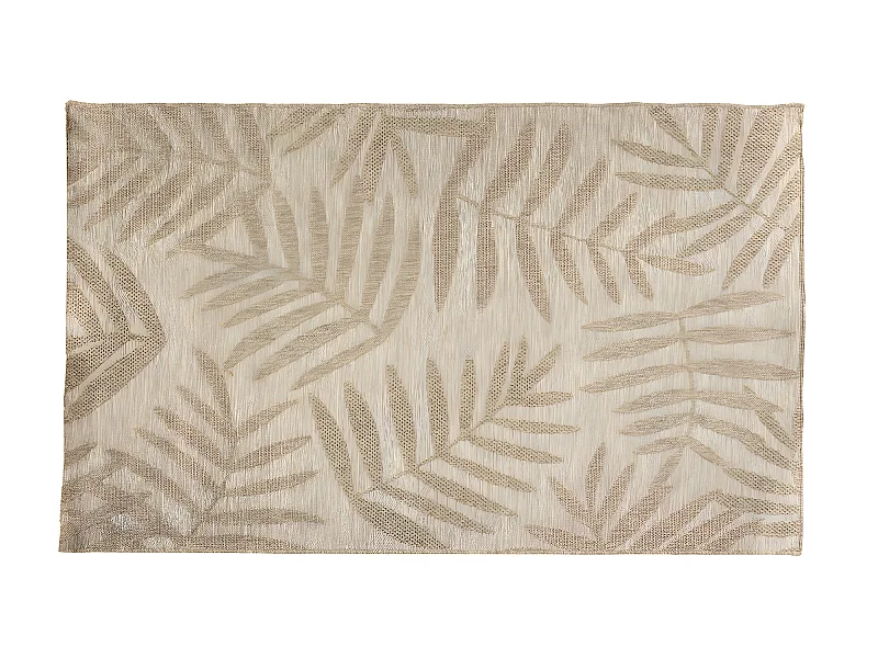 Tapis décoratif Beige Lin pour extérieur ou intérieur 120 x 170 cm