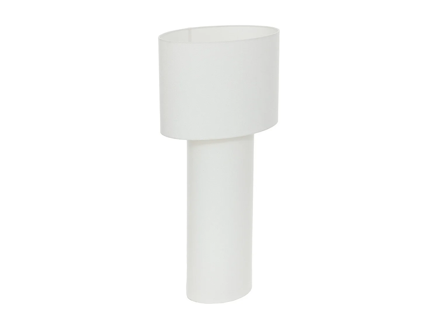 Lampadaire en métal et tissu Blanc  H 115 cm