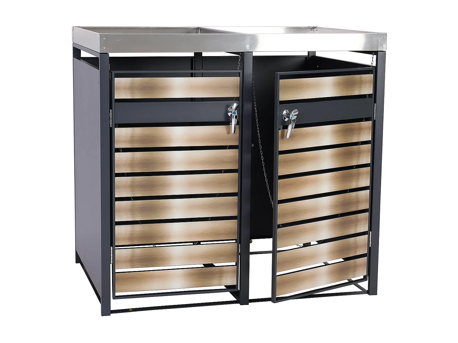 Mülltonnenverkleidung MCW-J81 (2er), Gold