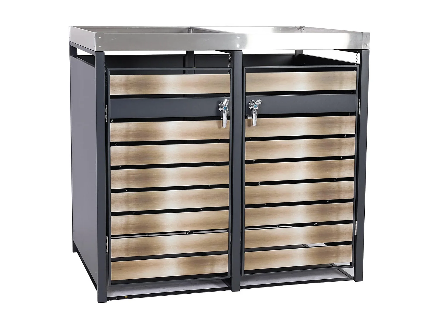 Mülltonnenverkleidung MCW-J81 (2er), Gold