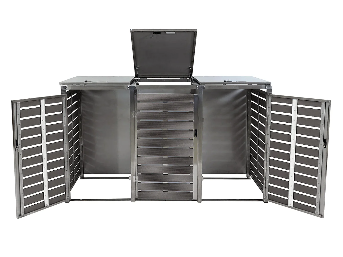 Mülltonnenverkleidung MCW-K14 (3er), Anthrazit