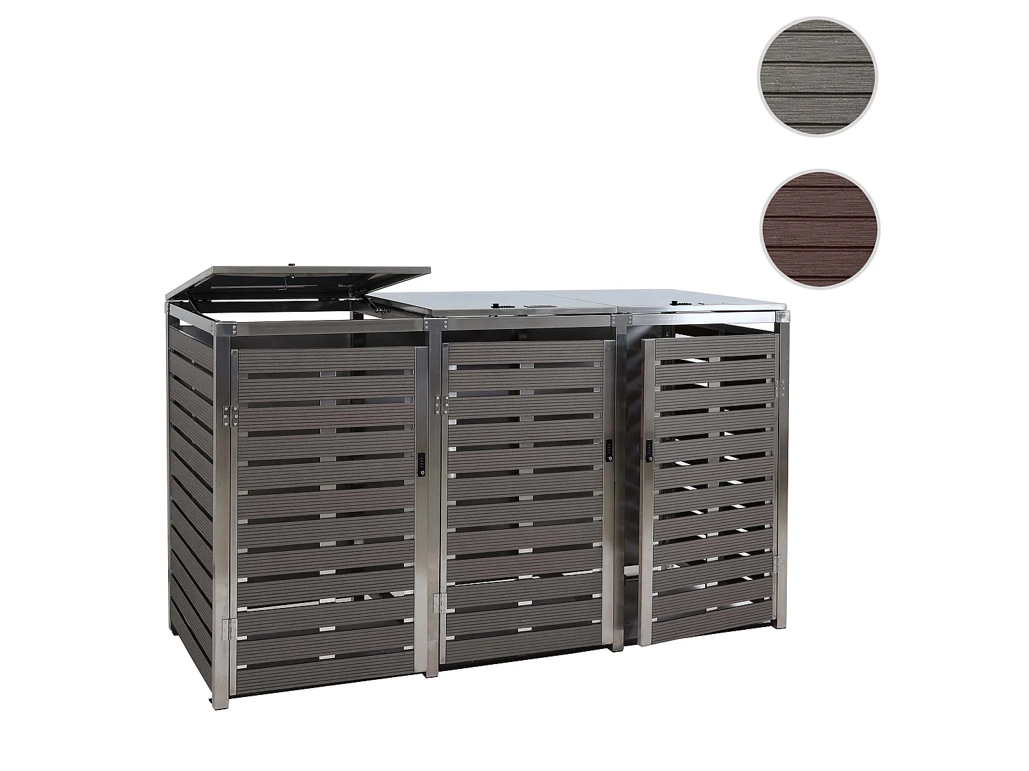 Mülltonnenverkleidung MCW-K14 (3er), Anthrazit