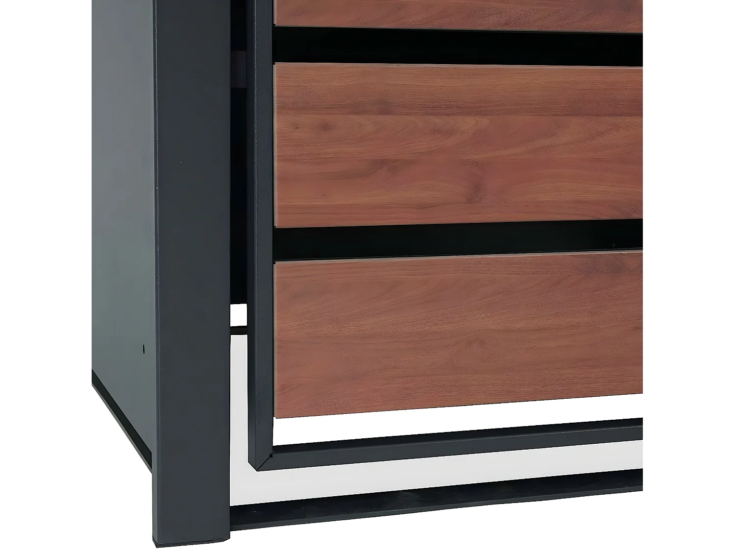 XL Mülltonnenverkleidung MCW-J81 4er/8er, Kirsche-Holzoptik dunkelbraun