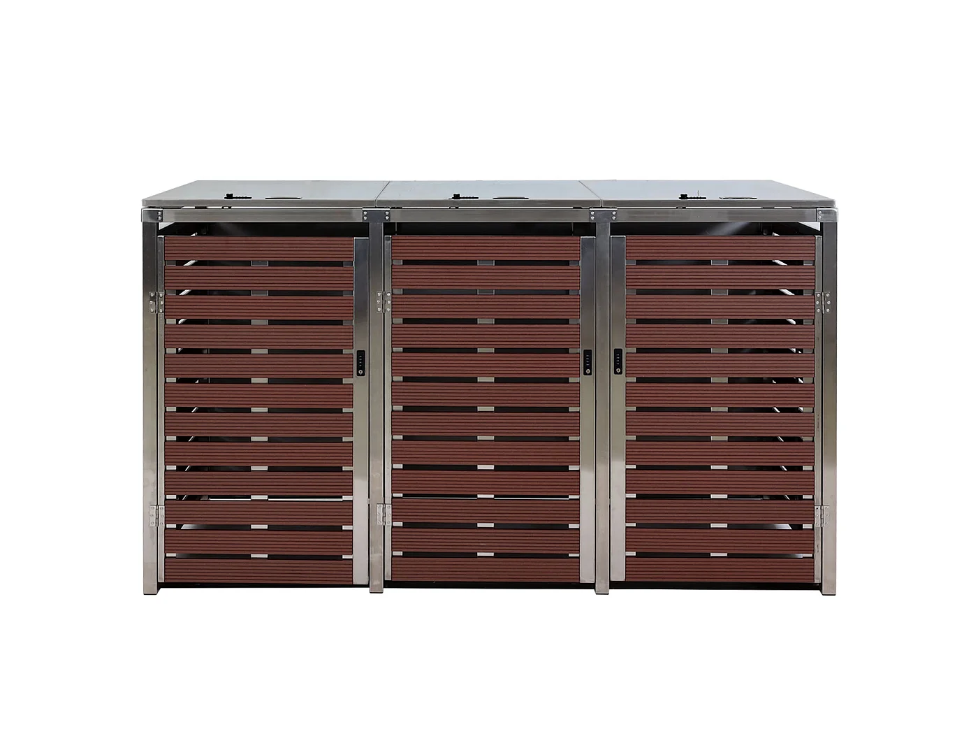 Pojemnik MCW-K14 (3 sztuki),  wygląd drewna orzechowego