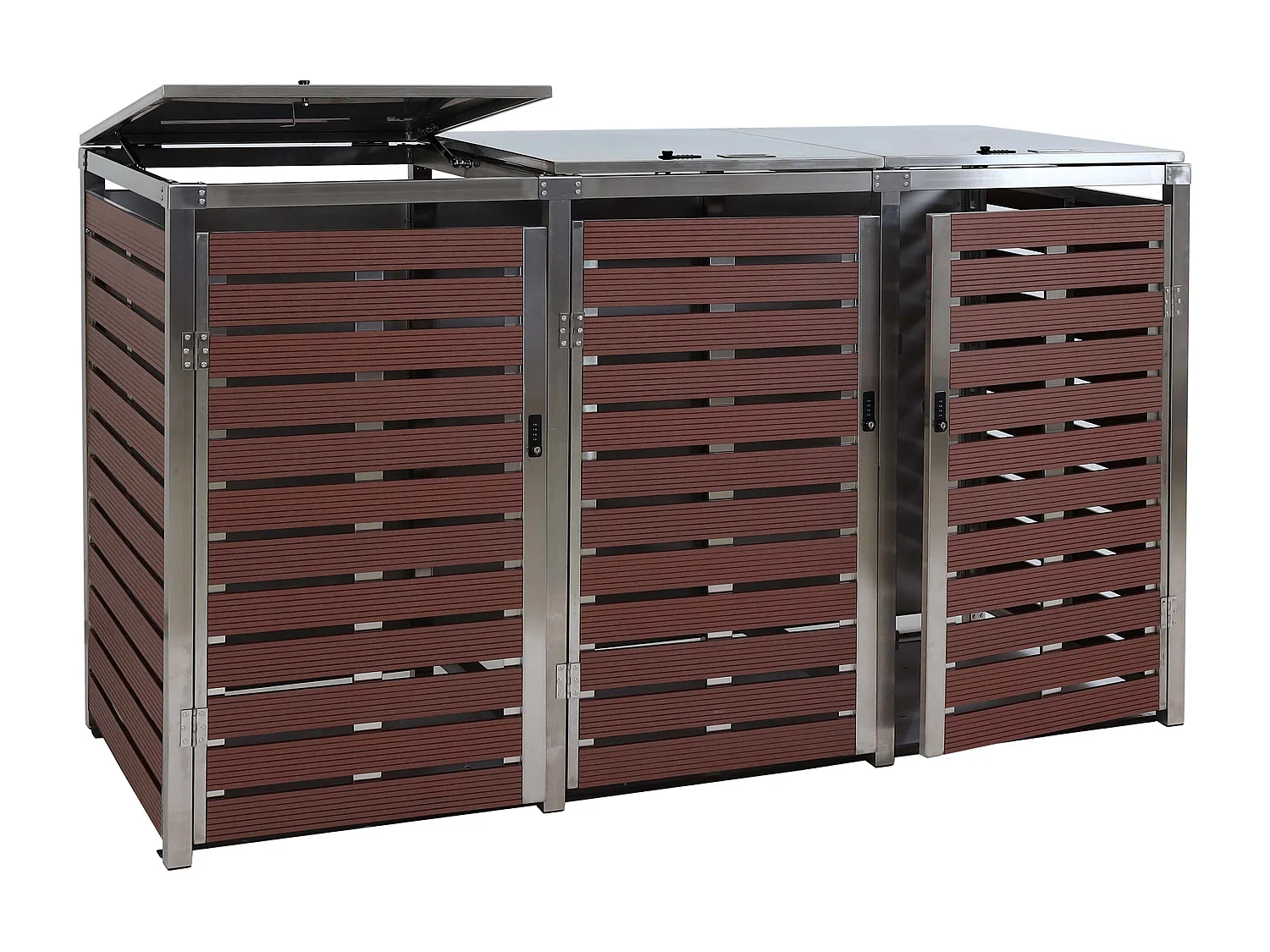 MCW-K14 bin cover (set of 3),  walnut wood finish