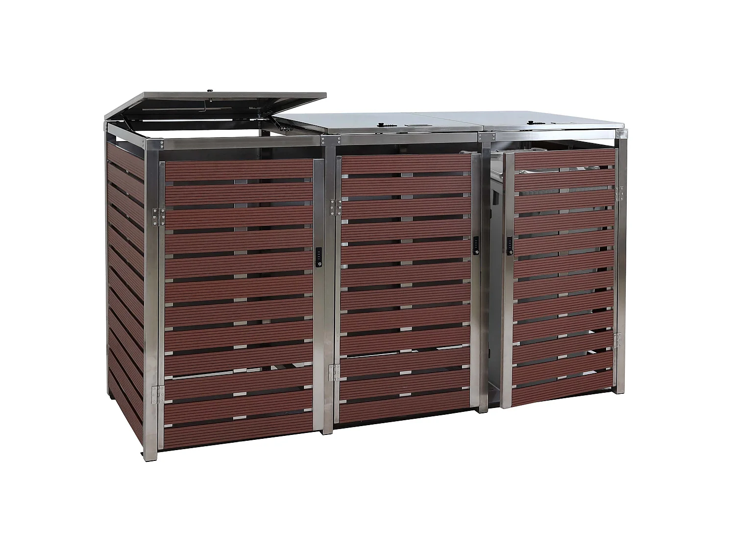 MCW-K14 bin cover (set of 3),  walnut wood finish