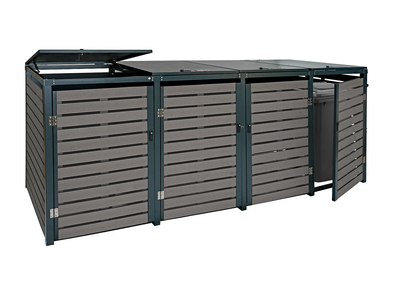 Mülltonnenverkleidung MCW-K14 (4er), Anthrazit