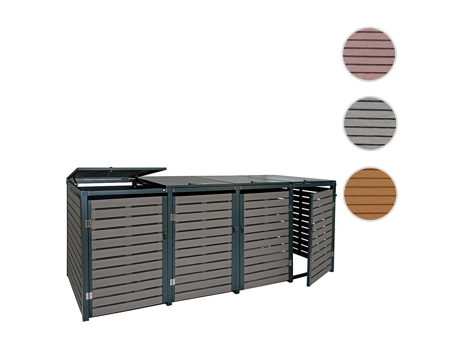 Mülltonnenverkleidung MCW-K14 (4er), Anthrazit