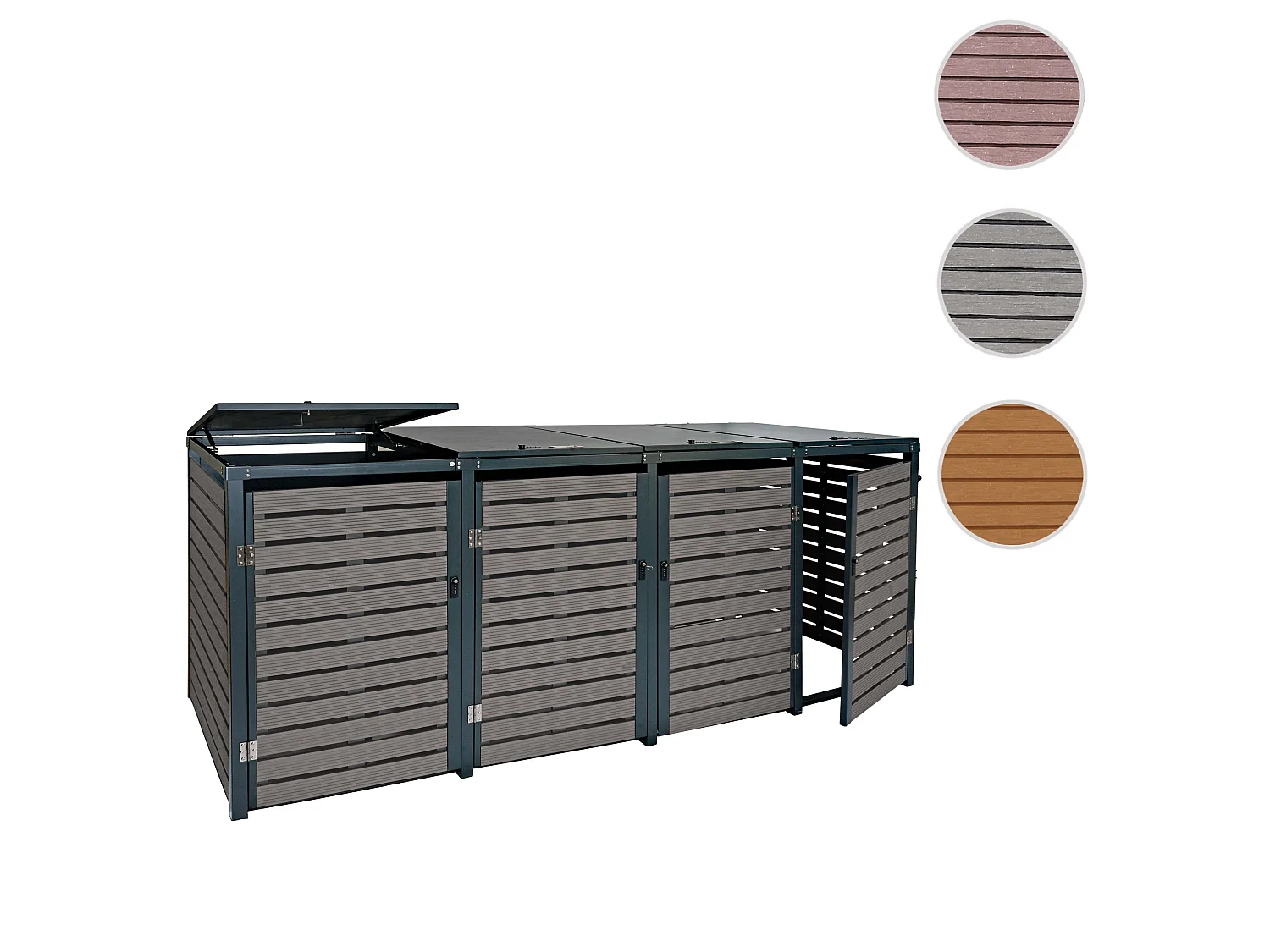 Pojemnik MCW-K14 (4 sztuki),  antracyt